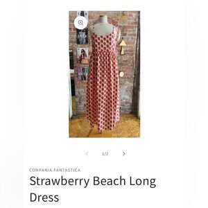 Compania Fantastica Strawberry Beach Dress Small NWT